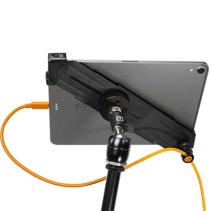 AeroTab iPad Clamp with Black Bracket + Baby Adapter - Standard