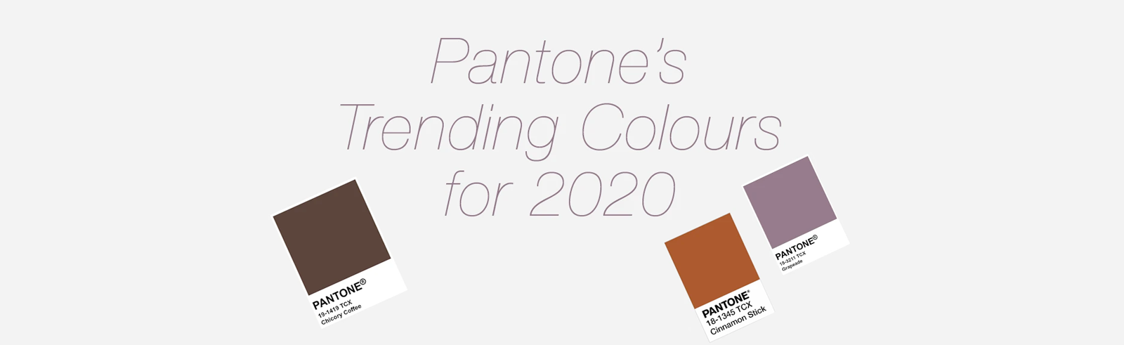 Pantone trending colours