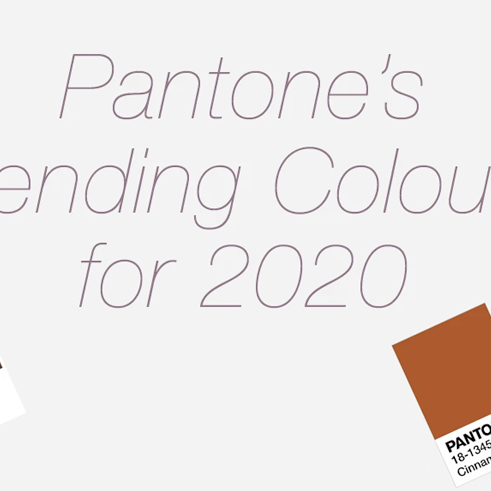 Pantone trending colours