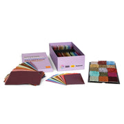 RAL Trendbox 2028+ with material samples, colour cards and textile swatches