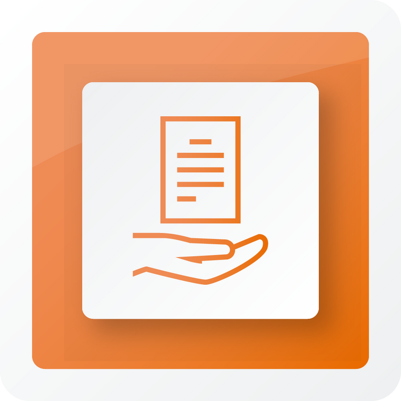 Fiery XF 9 Software Maintenance orange logo showing a hand with a document