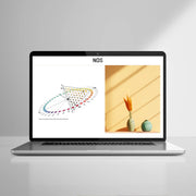 A laptop screen showing part of the NCS Colour Communication Course.