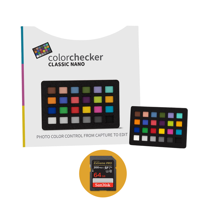 Calibrite ColorChecker Nano with a FREE SanDisk 64GB Memory Card