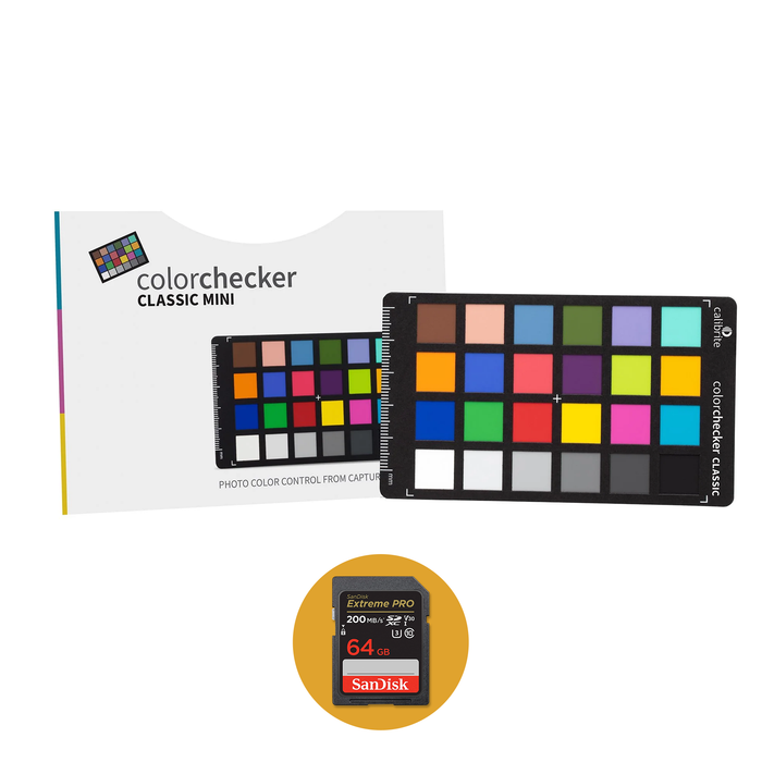 Calibrite ColorChecker Classic Mini with a FREE SanDisk 64GB Memory Card