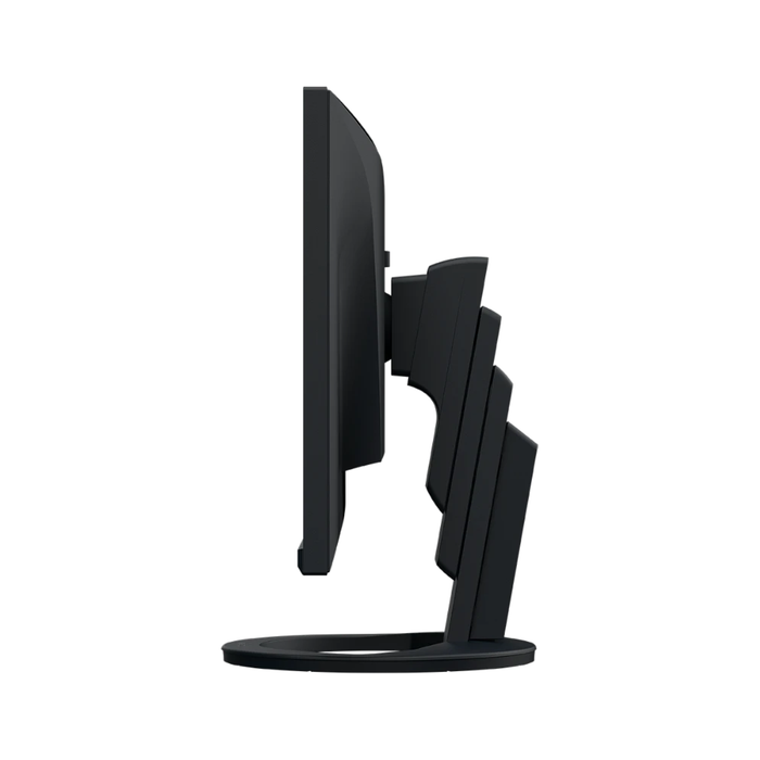 An image of the EIZO FlexScan EV2490 24 Inch Full HD Monitor in black from the side.