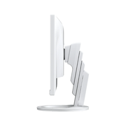 An image of the EIZO FlexScan EV2490-WT 24 Inch Full HD Monitor in white from the side.