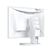 An image of the EIZO FlexScan EV2490-WT 24 Inch Full HD Monitor in white from the back at a 45 degree angle.