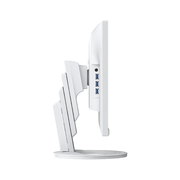 An image of the EIZO FlexScan EV2490-WT 24 Inch Full HD Monitor in white from the side. Three USB ports are visible.