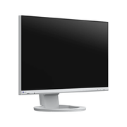 An image of the EIZO FlexScan EV2490-WT 24 Inch Full HD Monitor in white from the front at a 45 degree angle.