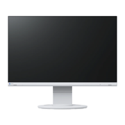 The EIZO FlexScan EV2360-WT 23 Inch Full HD Monitor in white shown from the front on an adjustable base.