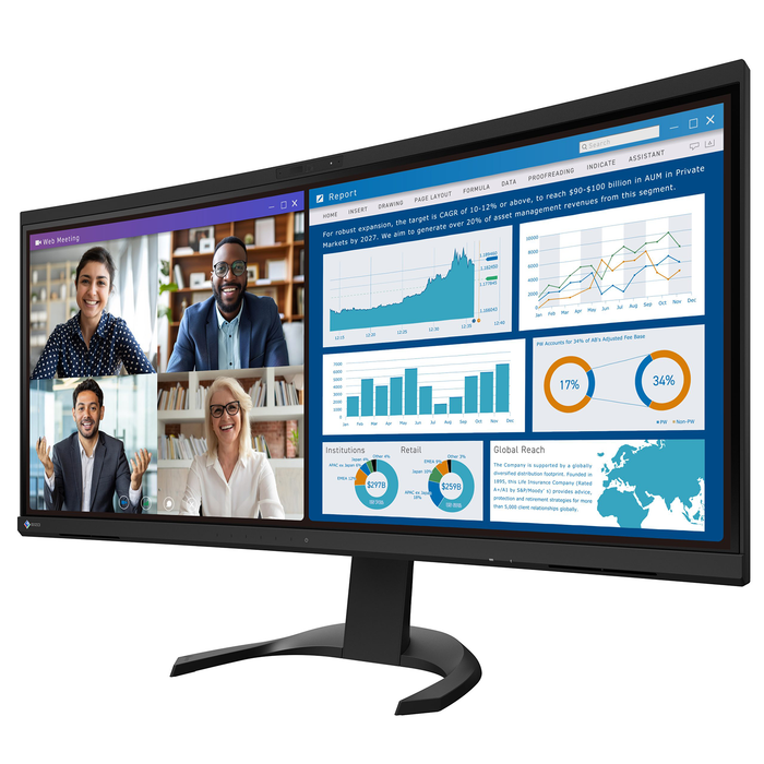 EIZO FlexScan EV3450XC 34 Inch Monitor - Black