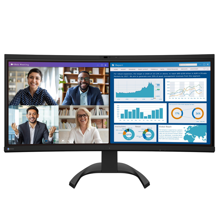 EIZO FlexScan EV3450XC 34 Inch Monitor - Black