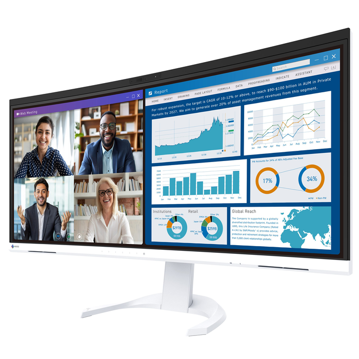 EIZO FlexScan EV3450XC 34 Inch Monitor - White