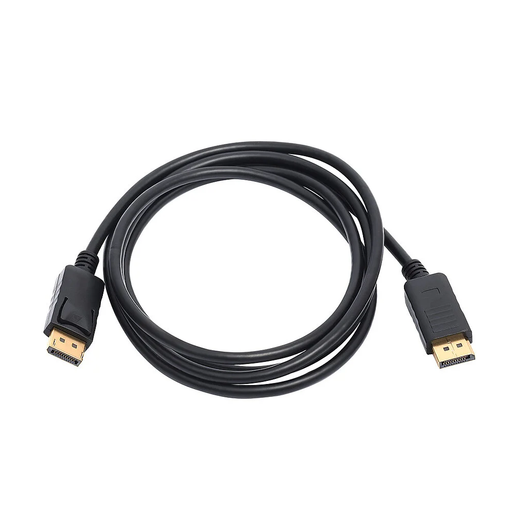 A black EIZO monitor cable with DisplayPort connectors at both ends.