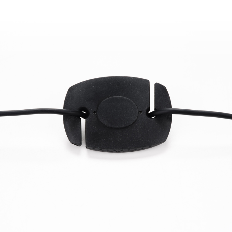 An image showing the weight on the USB-C cable for the Calibrite Display 123 which allows the device to be balanced and stay in place over a monitor screen during calibration of the screen.