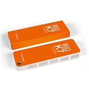 The RAL CLASSIC K7 colour guide shown next to its cardboard slipcase with the wording "water based" presented on the front of the packaging to show that the colours included are now water based.