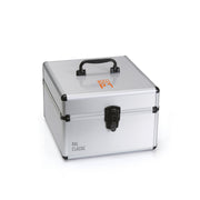 The sturdy hard case for the RAL P1 Plastic samples, with carry handle and clip lock.