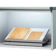 JUST Normlicht colour evaluation booth with flooring samples inside.