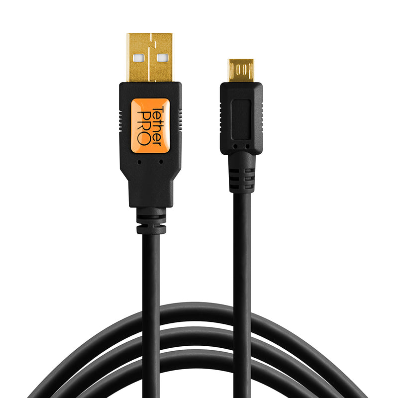 Tether Tools TetherPro USB 2.0 to Micro-B 5-Pin 15' (4.6m) Cable Orange