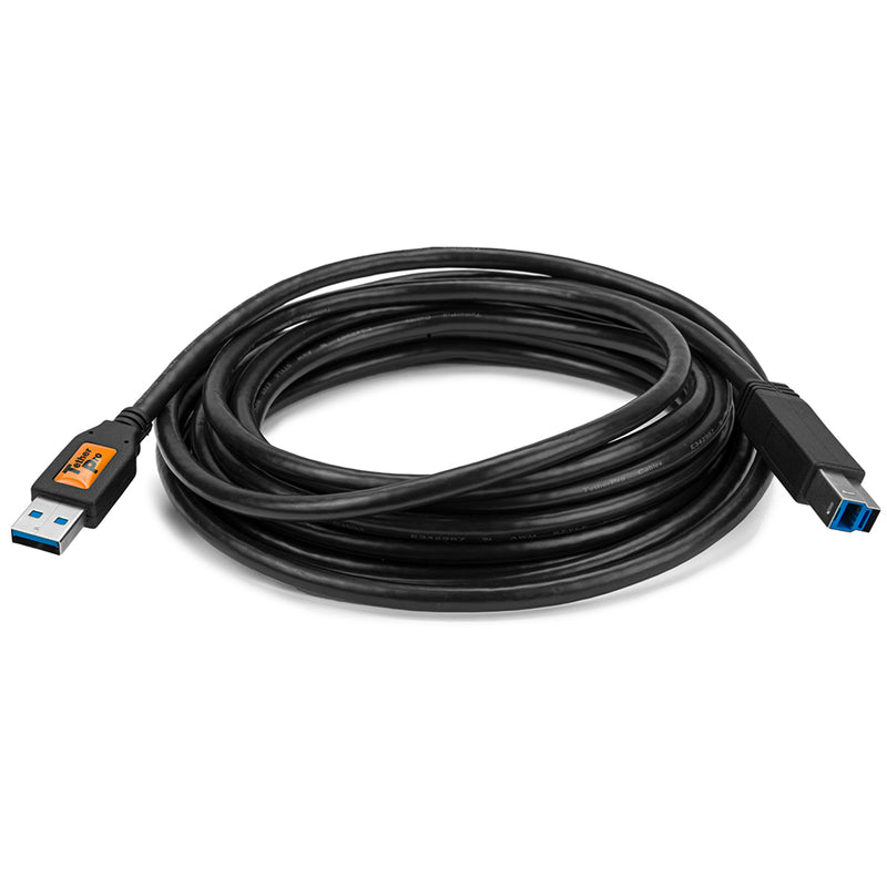 Tether Tools TetherPro USB 3.0 to Male B 15' (4.6m) Cable Black