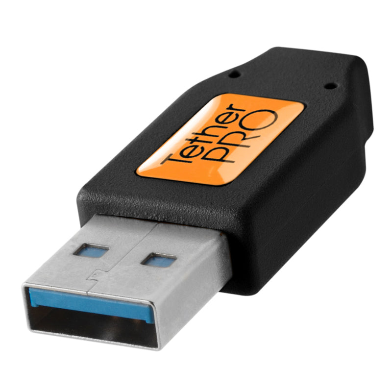 Tether Tools TetherPro USB 3.0 to Male B 15' (4.6m) Cable Black