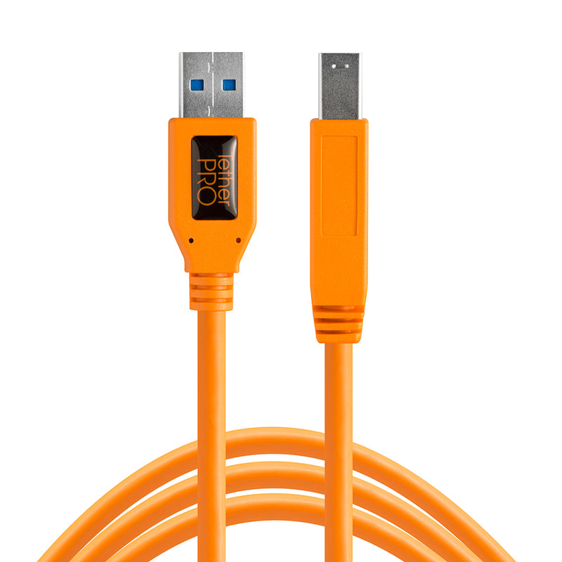 Tether Tools TetherPro USB 3.0 to Male B 15' (4.6m) Cable Black