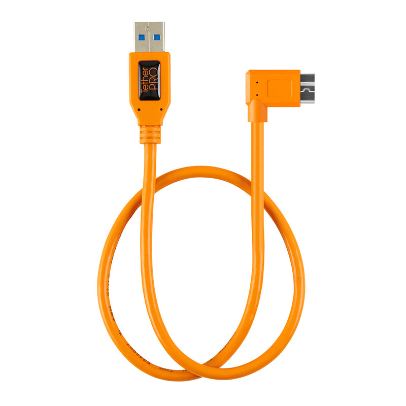 Tether Tools TetherPro USB 3.0 to Micro-B Right Angle Cable (Select Variant)