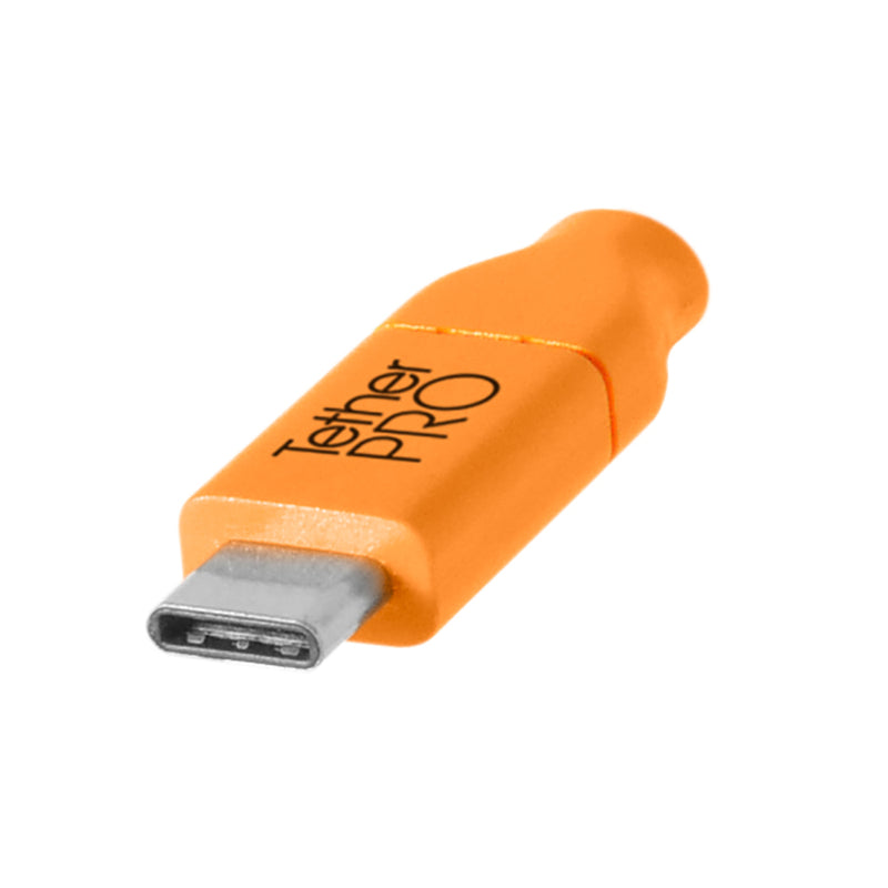 Tether Tools TetherPro USB-C to Mini-B 5-Pin 15' (4.6m) Cable Orange