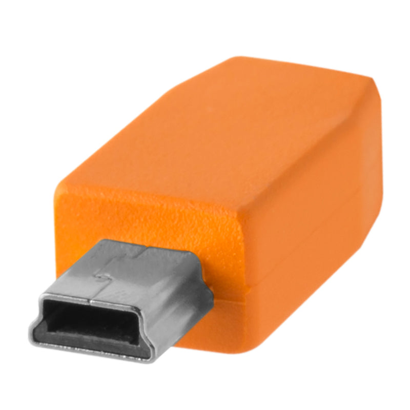 Tether Tools TetherPro USB-C to Mini-B 5-Pin 15' (4.6m) Cable Orange