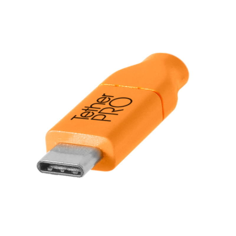 Tether Tools TetherPro USB-C to Micro-B 5-Pin 15' (4.6m) Cable Orange