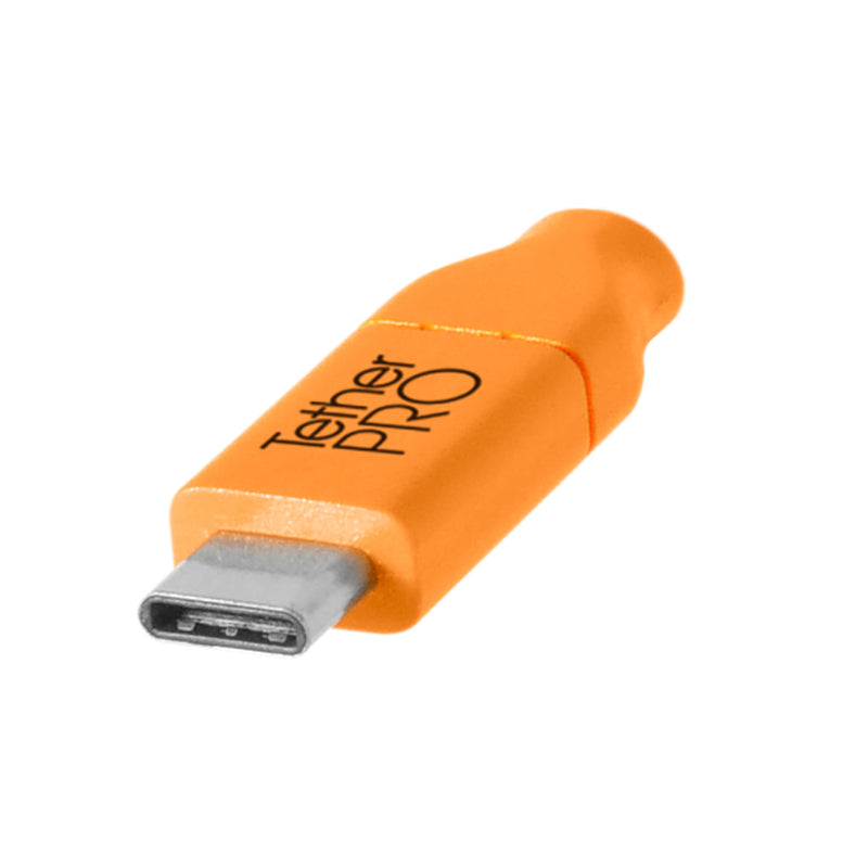 Tether Tools TetherPro USB-C to Mini-B 8-Pin 15' (4.6m) Cable Orange
