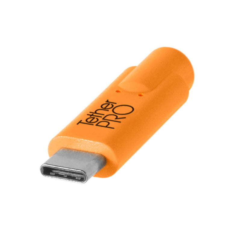 Tether Tools TetherPro USB-C to Micro-B Right Angle 15' (4.6m) Cable Orange