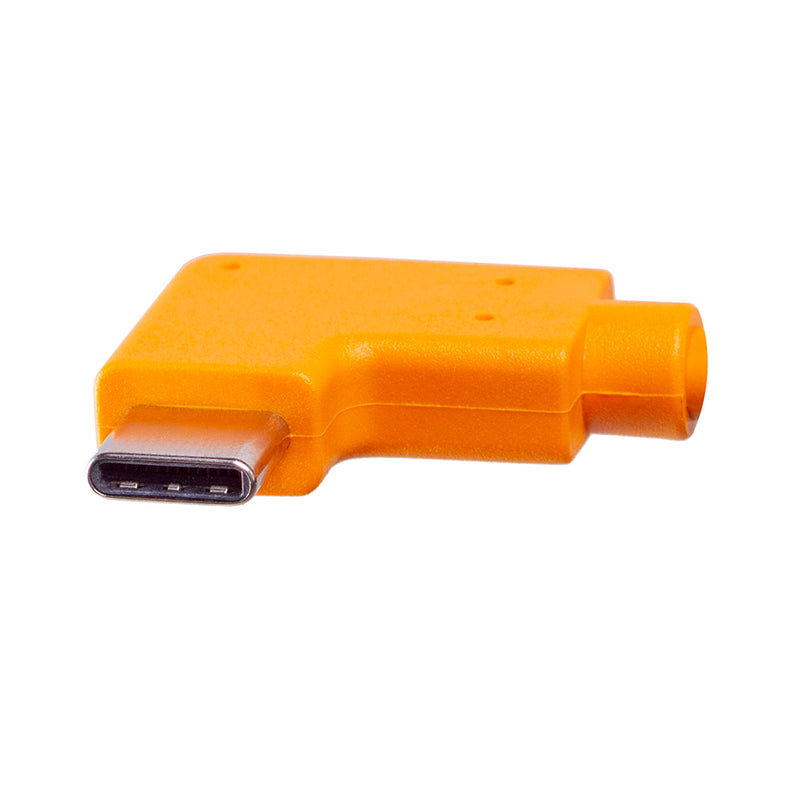 Tether Tools TetherPro USB 3.0 to USB-C Right Angle Pigtail 20" (50cm) Cable Orange