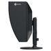 The side of the EIZO ColorEdge CG2700S 27-inch Monitor in black with monitor hood.