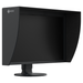 EIZO ColorEdge CG2700S 27-inch Monitor in black shown at a 45 degree angle with monitor hood.