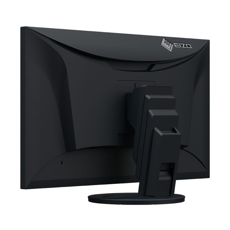 An image of the EIZO EV2795 27-inch LED FlexScan Monitor in black from the back at a 45 degree angle.