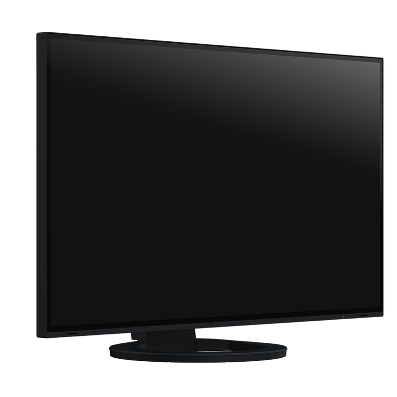 An image of the EIZO EV2795 27-inch LED FlexScan Monitor in black from the front at a 45 degree angle.