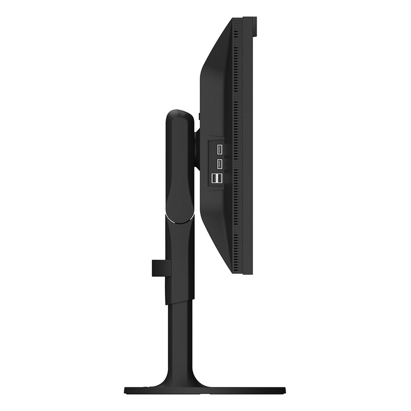 Eizo ColorEdge CG2700X 27 inch Monitor in black shown from the side.