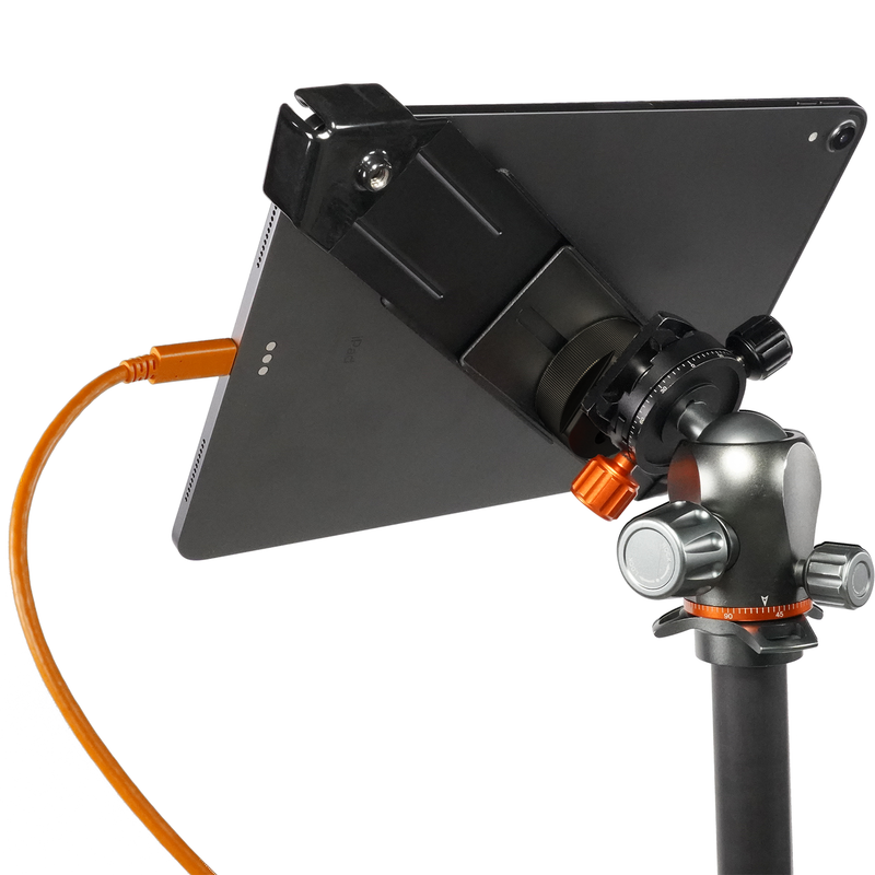 AeroTab iPad Clamp with Black Bracket & Baby Adapter Standard