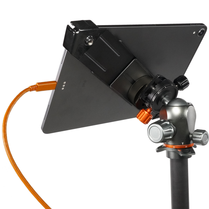 AeroTab iPad Clamp with Black Bracket + Baby Adapter - Standard
