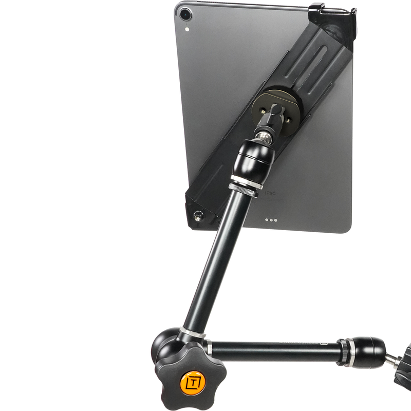 AeroTab iPad Clamp with Black Bracket & Baby Adapter Standard
