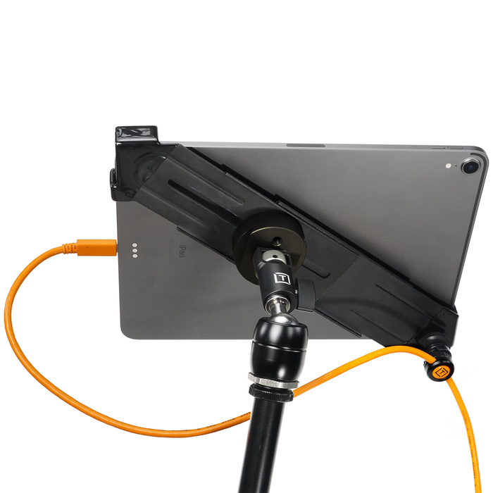 AeroTab iPad Clamp with Black Bracket + Baby Adapter - Large